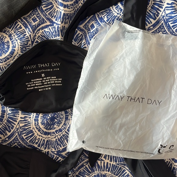 Away That Day- Swimwear (Cannes Top) size Xs, color black, NWOT - Picture 4 of 4